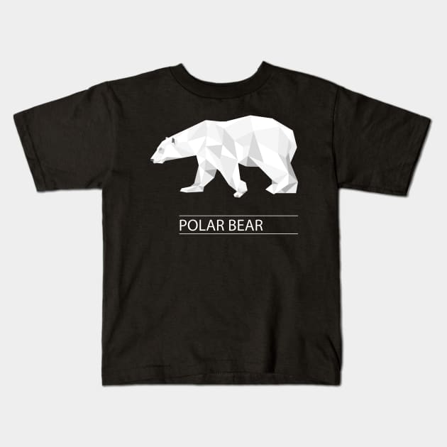 Polar Bear Kids T-Shirt by Mako Design 